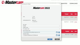 Part 1  Mastercam 2022  Download and Install [upl. by Priest]