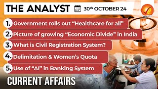 Current Affairs Today The Analyst 30 October 2024  Newspaper Analysis  Vajiram And Ravi [upl. by Gunthar]