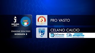 Eccellenza Abruzzo 8° giornata  Pro Vasto  Celano 31 [upl. by Adnac]