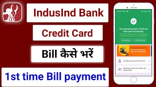 how to pay indusind credit card bill online  indusind bank credit card payment [upl. by Ainosal]