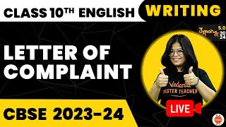 Letter Of Complaint Format  Writing Skills Class 10  English Grammar 10th Class  CBSE 2024 Exam [upl. by Norrek]