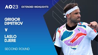 Grigor Dimitrov v Laslo Djere Extended Highlights  Australian Open 2023 Second Round [upl. by Colis81]