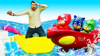 Video e giochi per bambini PJ Masks Super Pigiamini contro robot di Romeo [upl. by Dominic]