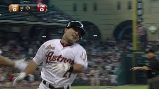 SFHOU Altuve hits an insidethepark home run [upl. by Anilah]