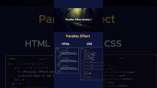 Creating Stunning Parallax Scrolling Effects with HTML amp CSS codinginterview webdesign [upl. by Eniarda]