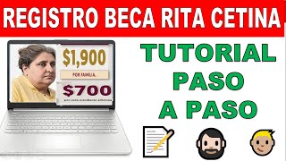 Registro Beca Rita Cetina quotTUTORIAL PASO A PASOquot estudiantes secundaria [upl. by Aldis]