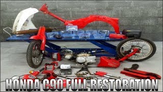 The Big Tear DownPart 1  Honda C90 FULL RESTORATION [upl. by Hsoj]