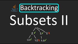 LeetCode  90 Subsets II  Backtracking  Java [upl. by Aitel]