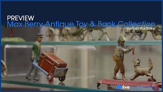 Rare Antique Toys and Banks up for auction at Bertoia [upl. by Amethist178]