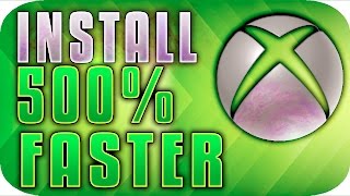 HOW TO INSTALL GAMES FASTER ON XBOX ONE DISC EASY [upl. by Tilla195]