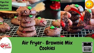 Air Fryer Brownie CookiesTips For Eggless Version Brownie Cookies Air Fryer Fudgy Brownie Cookies [upl. by Weathers377]