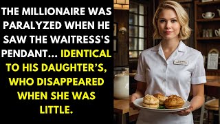 MILLIONAIRE WAS PARALYZED WHEN HE SAW THE WAITRESSS PENDANT IDENTICAL TO HIS MISSING DAUGHTERS [upl. by Eedyak]