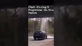 Developer  New Feature 😁developermemes client developer programming programmer trending [upl. by Gainor905]