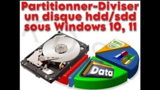 Partitionner diviser un disque hddsdd sous Windows 1011disque dualbootmultiboot diskmgmtmsc [upl. by Leugim832]