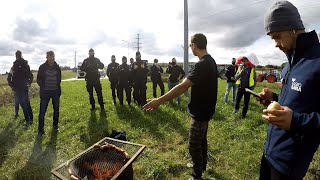 Grill Na Środku Ronda  STRAJK ROLNIKÓW 2020  AgroUnia  Łódzki Team [upl. by Aranat564]