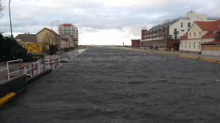 sztorm Darłówko Darłowo morze Bałtyckie Baltic Sea storm [upl. by Jaclin]