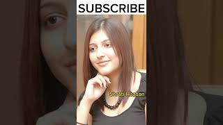 Shruti Haasan Life Transformation Video 1986 To 2024  trending shorts shrutihaasan viralvideo [upl. by Palila]