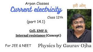 141 Cell EMF Internal resistance concept Current Electricity [upl. by Erdnoid920]