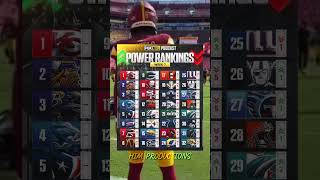 Where is your favorite team ranked nfl football edit rankings favorite team [upl. by Hintze98]