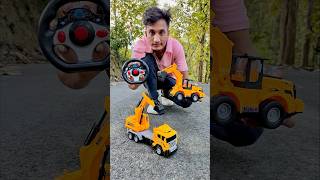 Rc Remote Control two ￼￼Excavator ￼Crane amp Jcb unboxing 🔥 [upl. by Ayetal]