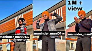 maninder mani 01  Instagram reels  New Instagram best video  No1 Lyrics01  maninder mani tiktok [upl. by Atenaz]