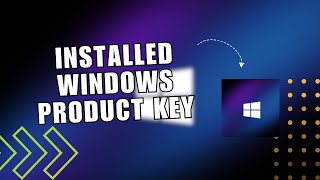 ⭐ LEARN Installed Windows Product Key  How To Check Windows 1011 Product Key  Step by Step [upl. by Larrad]