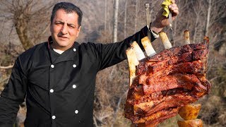 Tandoori BBQ Beef Ribs Recipe  Grilled beef short ribs recipes  Wilderness Cooking [upl. by Psyche]