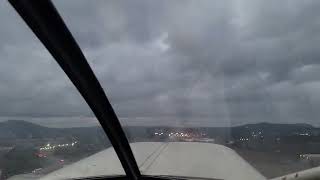 stinson 108 take off from Cartersville  GA Bartow County [upl. by Naashar]