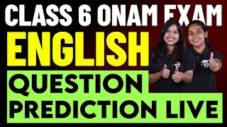 Class 6 English  Onam Exam Question Prediction Live  Eduport [upl. by Biles]