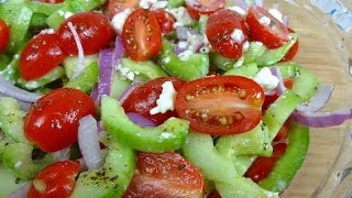 Ensalada Griega  ¡Deliciosa y Fresca  Mi Cocina Rápida [upl. by Fine482]