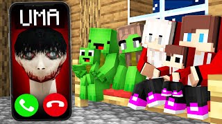 How UMA Called JJ and Mikey Family  in Minecraft Maizen [upl. by Egroj]