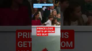 princelouis GETS UP FROM HIS SEAT PRINCESS CHARLOTTES REACTIONbritishroyalfamily shortsviral [upl. by Nodnek375]