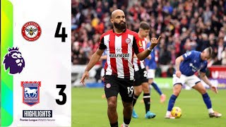 Brentford vs Ipswich Town 43 Highlights  Premier League  20242025 brentford ipswich [upl. by Evangelin]