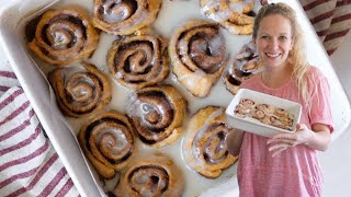 Crescent Roll Cinnamon Rolls  Easy Weekend amp Holiday Breakfast [upl. by Ekoorb]