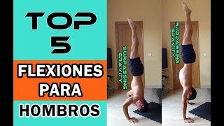 TOP 5 Flexiones para Hombros [upl. by Noitsirhc]