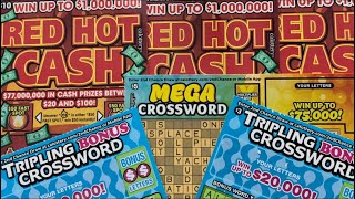 Red Hot Cash Mega amp Tripling bonus Crosswords [upl. by Idrahs]