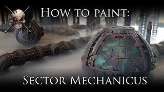 How To Paint Sector Mechanicus Terrain [upl. by Matthiew]