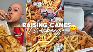 ASMR raising canes mukbang 😋🍗 [upl. by Charis]