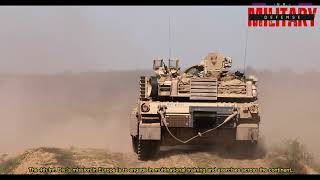 US Army M1A2 Abrams tank 18 crew members of the Abrams Cavalry Regiment conduct weapons [upl. by Adle]