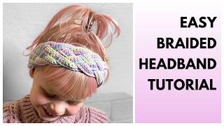 Learn How To Crochet a Braided Headband A StepbyStep Tutorial [upl. by Tedra320]