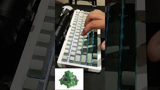 CHERRY MX SPEED SILVER and Akko V3 Matcha Green Pro Switch compared on Monsgeek M1W shorts [upl. by Marcelo]