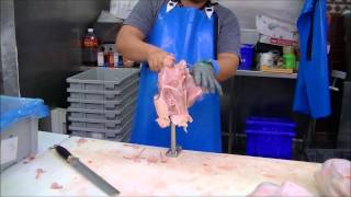 Deboning Chicken Time Lapse [upl. by Nnyleve]