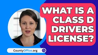 What Is A Class D Drivers License  CountyOfficeorg [upl. by Adlev]