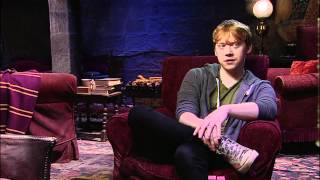 Rupert Grint Ron Weasley Interview in the Gryffindor Common Room  The Harry Potter Studio Tour [upl. by Benetta]