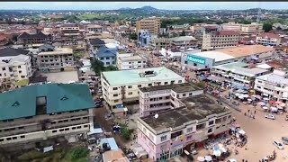 Sunyani the Capital of Bono Region Drone footage [upl. by Levesque]