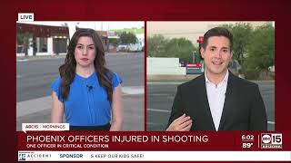 Suspect jailed after two officers shot in Phoenix [upl. by Nebra]