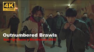 Best Fight Scenes in Bloodhounds  2023  Outnumbered Brawls [upl. by Yulma818]