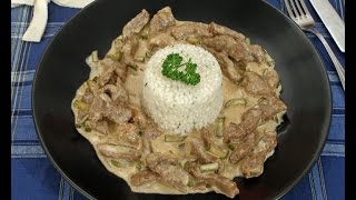 Biftek Stroganoff  Fini Recepti [upl. by Mussman]