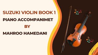 Suzuki Violin Book 1 piano accompaniment Andantino Metronome 75 [upl. by Oxford]