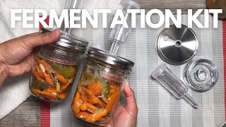 Make Amazing Ferments At Home With This Wide Mouth Mason Jar Kit [upl. by Ambrogio]